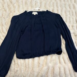 Cloth & Stone Navy Blouse